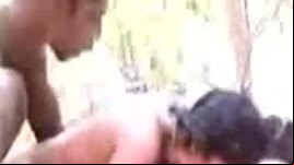 Tamil Village Aunty in Threesome Group Sex with 2 Neighbor Mans at Outdoor